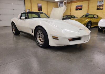 1980 White Corvette Black Interior 4spd For Sale