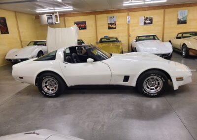 1980 White Corvette Black Interior 4spd For Sale