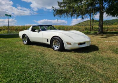 1980 White Corvette Black Interior 4spd For Sale