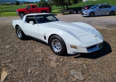1980 White L82 Corvette Claret Int For Sale