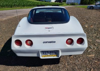 1980 White L82 Corvette Claret Int For Sale