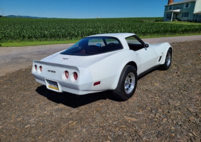 1980 White L82 Corvette Claret Int For Sale
