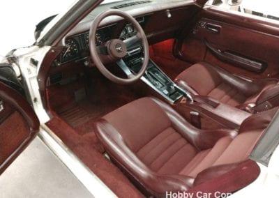 1980 White Corvette Dark Claret Interior For Sale