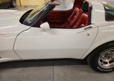 1980 White Corvette Red Int For Sale