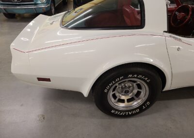 1980 White Corvette Red Int For Sale