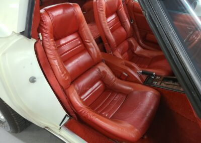 1980 White Corvette Red Int For Sale