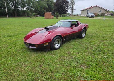 1981 Two Tone Autumn Red Dark Claret C3 Corvette For Sale