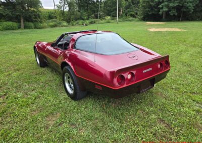 1981 Two Tone Autumn Red Dark Claret C3 Corvette For Sale
