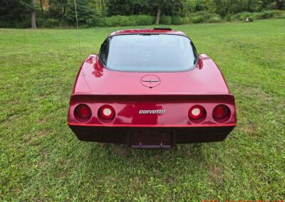 1981 Two Tone Autumn Red Dark Claret C3 Corvette For Sale