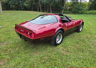 1981 Two Tone Autumn Red Dark Claret C3 Corvette For Sale