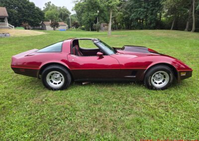 1981 Two Tone Autumn Red Dark Claret C3 Corvette For Sale