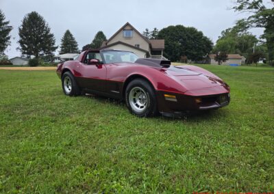 1981 Two Tone Autumn Red Dark Claret C3 Corvette For Sale