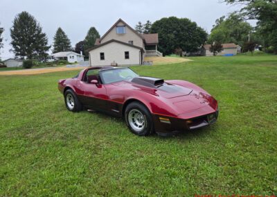 1981 Two Tone Autumn Red Dark Claret C3 Corvette For Sale