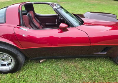 1981 Two Tone Autumn Red Dark Claret C3 Corvette For Sale