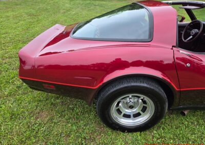 1981 Two Tone Autumn Red Dark Claret C3 Corvette For Sale