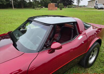 1981 Two Tone Autumn Red Dark Claret C3 Corvette For Sale