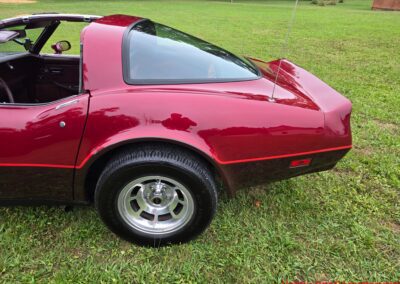 1981 Two Tone Autumn Red Dark Claret C3 Corvette For Sale