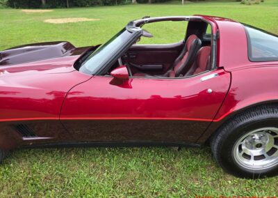 1981 Two Tone Autumn Red Dark Claret C3 Corvette For Sale