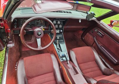 1981 Two Tone Autumn Red Dark Claret C3 Corvette For Sale