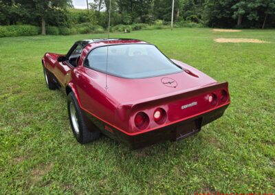 1981 Two Tone Autumn Red Dark Claret C3 Corvette For Sale