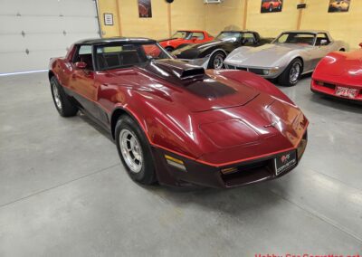 1981 Two Tone Autumn Red Dark Claret C3 Corvette For Sale