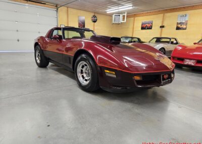 1981 Two Tone Autumn Red Dark Claret C3 Corvette For Sale