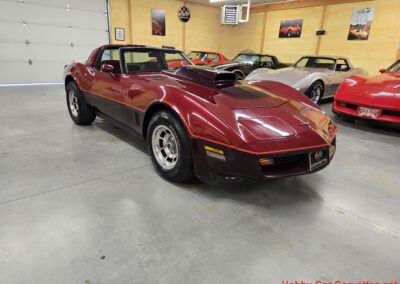 1981 Two Tone Autumn Red Dark Claret C3 Corvette For Sale