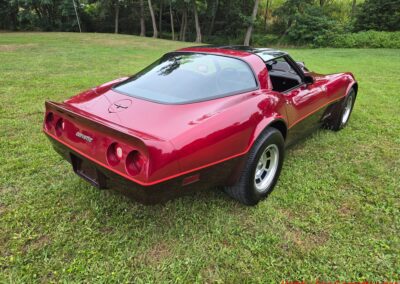 1981 Two Tone Autumn Red Dark Claret C3 Corvette For Sale