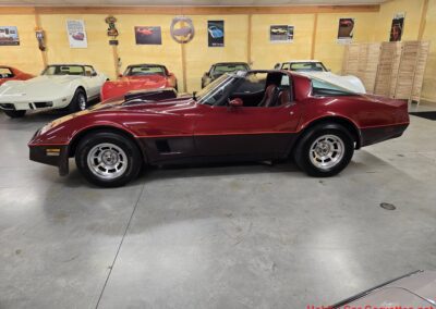1981 Two Tone Autumn Red Dark Claret C3 Corvette For Sale