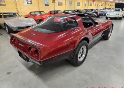 1981 Two Tone Autumn Red Dark Claret C3 Corvette For Sale