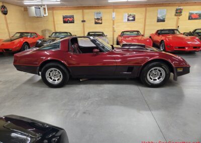 1981 Two Tone Autumn Red Dark Claret C3 Corvette For Sale
