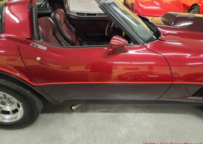 1981 Two Tone Autumn Red Dark Claret C3 Corvette For Sale