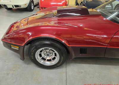 1981 Two Tone Autumn Red Dark Claret C3 Corvette For Sale