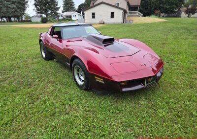 1981 Two Tone Autumn Red Dark Claret C3 Corvette For Sale