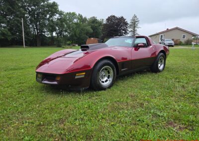 1981 Two Tone Autumn Red Dark Claret C3 Corvette For Sale