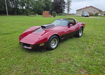 1981 Two Tone Autumn Red Dark Claret C3 Corvette For Sale