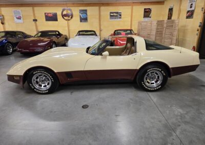 1981 Beige Dark Bronze Corvette For Sale