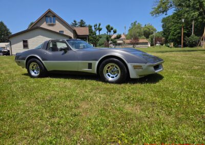 1981 Charcoal Corvette Silver Int T Top