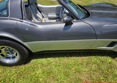 1981 Charcoal Corvette Silver Int T Top