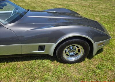 1981 Charcoal Corvette Silver Int T Top