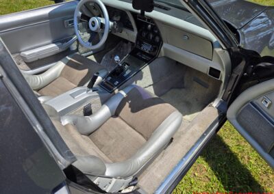 1981 Charcoal Corvette Silver Int T Top