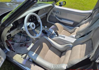 1981 Charcoal Corvette Silver Int T Top