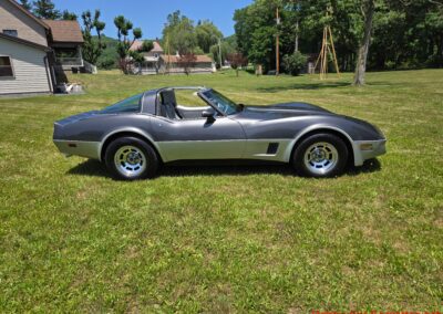 1981 Charcoal Corvette Silver Int T Top