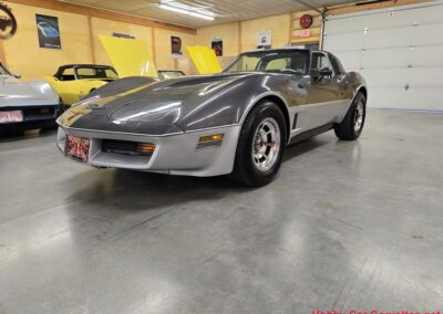 1981 Charcoal Corvette Silver Int T Top