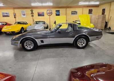 1981 Charcoal Corvette Silver Int T Top