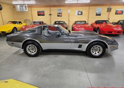 1981 Charcoal Corvette Silver Int T Top