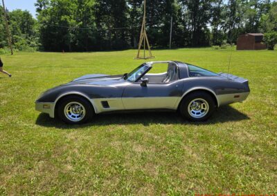 1981 Charcoal Corvette Silver Int T Top