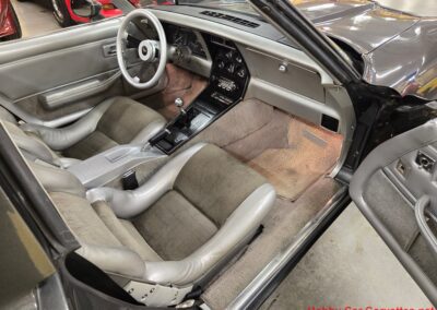 1981 Charcoal Corvette Silver Int T Top