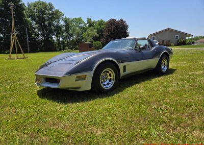 1981 Charcoal Corvette Silver Int T Top
