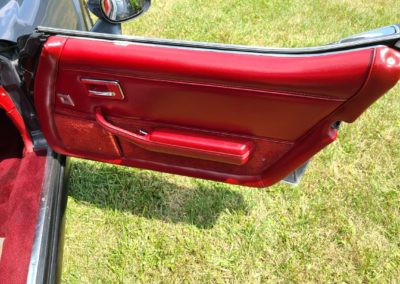 1981 Charcoal Corvette Dark Red Interior For Sale
